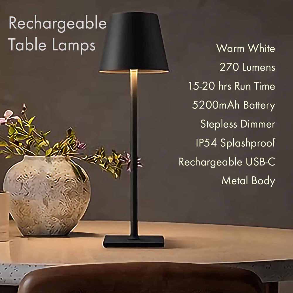 Rechargeable table lamp