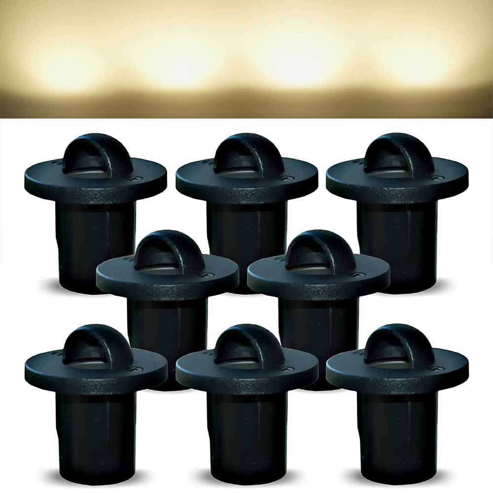 Domed lighting kit with 40mm warm white LED bulbs on a gray surface