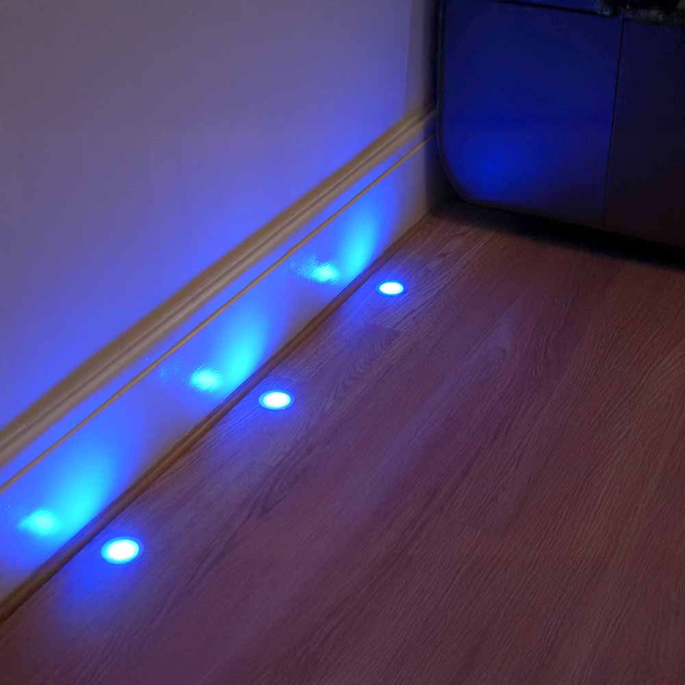 Slimline Floor Lights - Blue