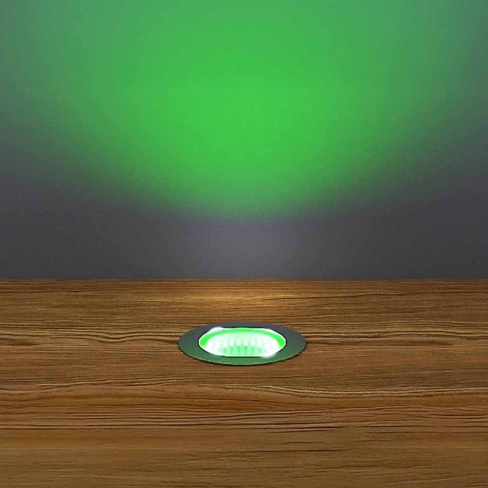 30mm Decking Plinth Lights  - Green