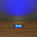 30mm Square Decking Plinth Lights - Blue