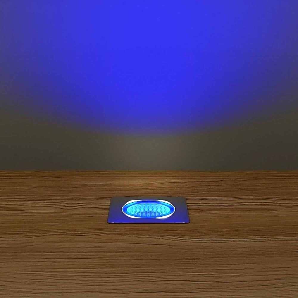 30mm Square Recessed Lighting Kit - Blue