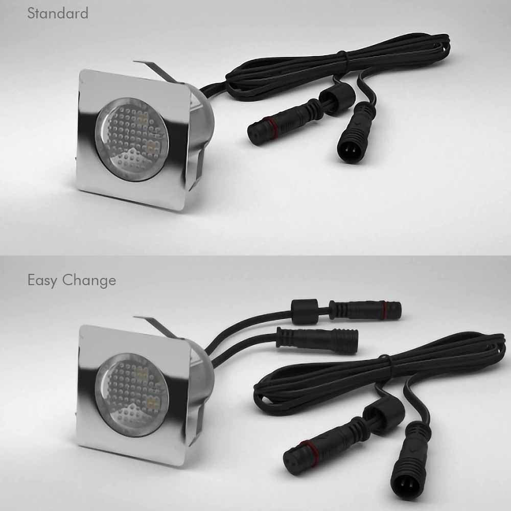 30mm Square Recessed Lighting Kit - Blue