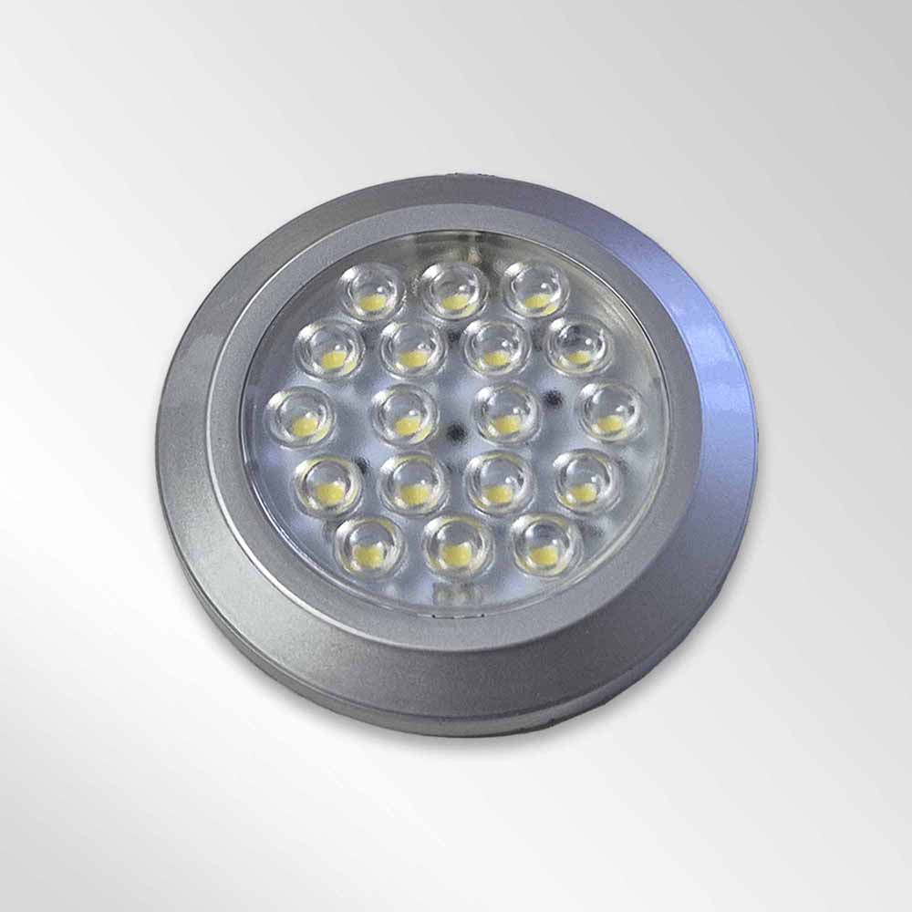 Round LED Kitchen Cabinet Lights - White