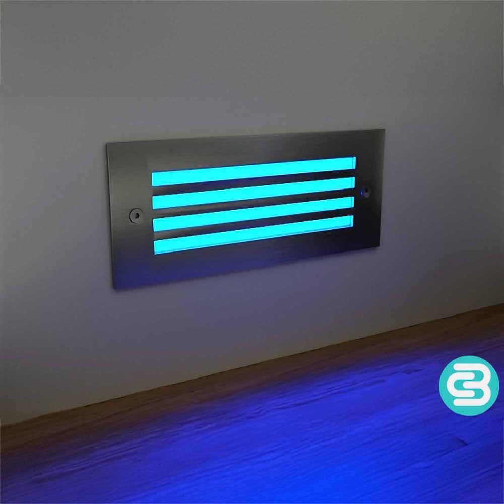 Slatted LED Wall Light – Blue