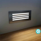 Slatted LED Wall Light – White