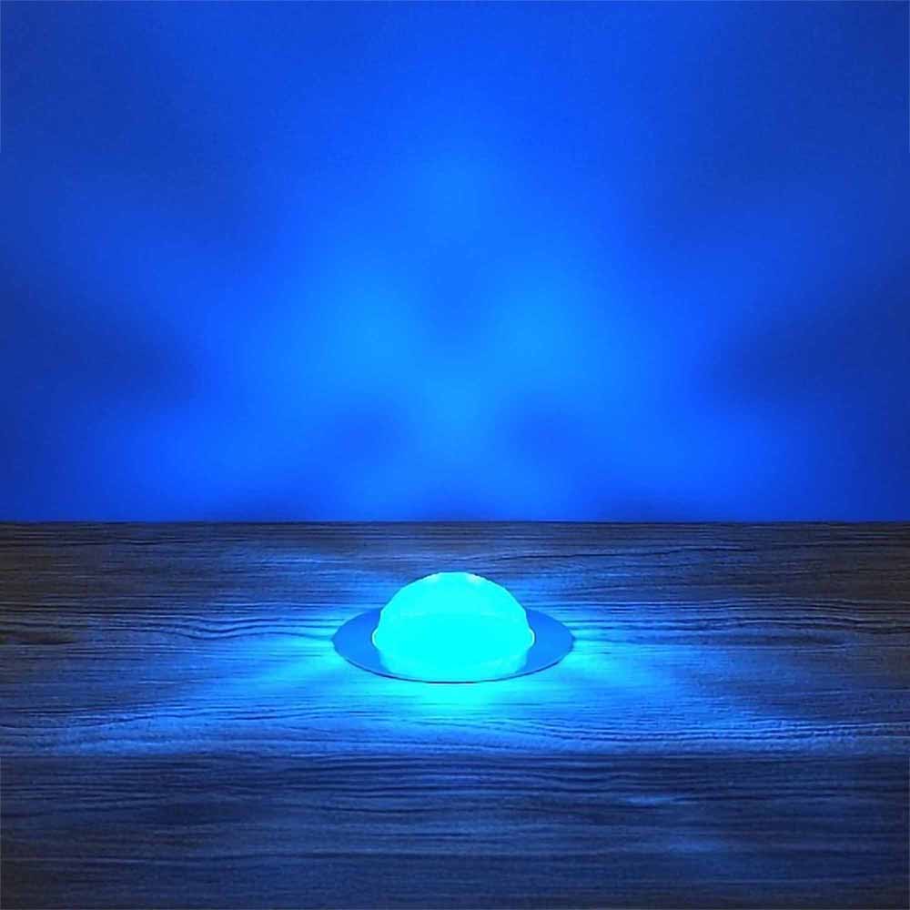 30mm Crystal Dome Decking Plinth Lights - Blue