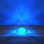 30mm Crystal Dome Decking Plinth Lights - Blue