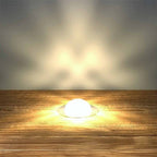 30mm Crystal Dome Decking Plinth Lights - Warm White