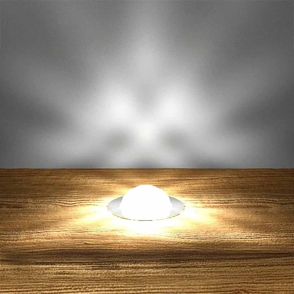 30mm Crystal Dome Decking Plinth Lights - White