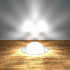 45mm Crystal Dome Decking Plinth Lights - White