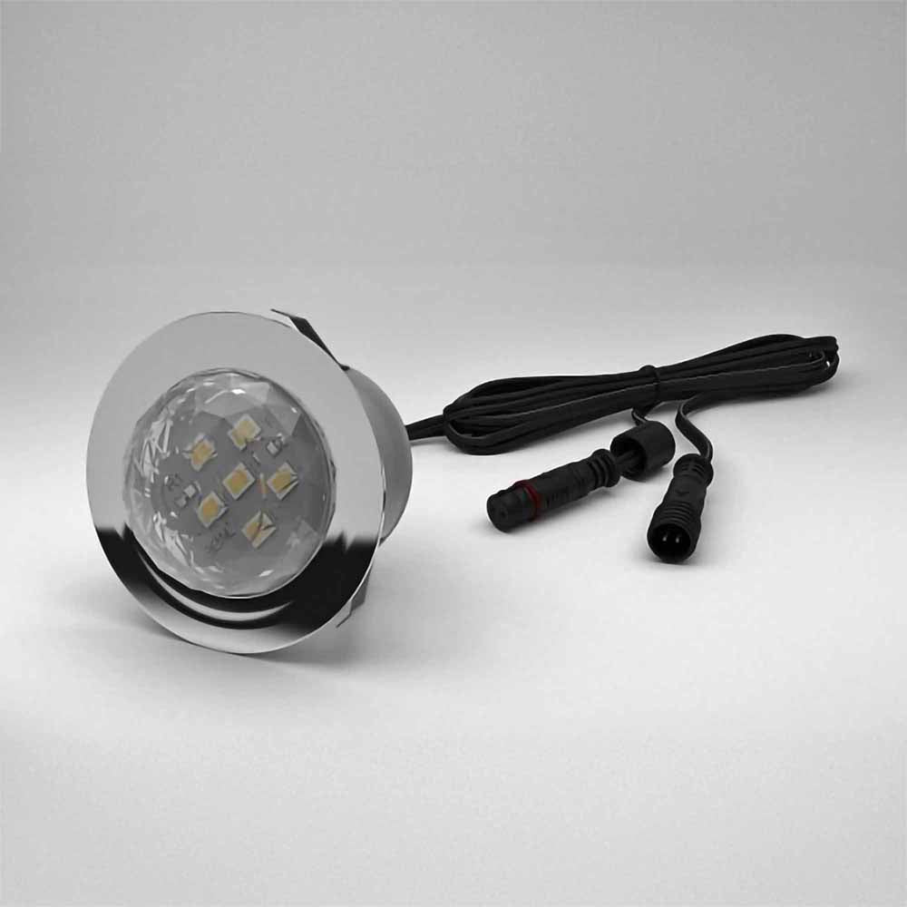 45mm Crystal Dome LED Light - Single