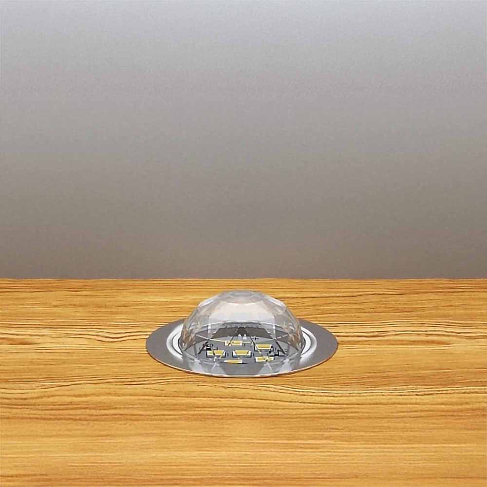 45mm Crystal Dome LED Light - Single