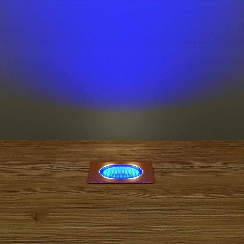 30mm Square Copper Lighting Kit - Blue