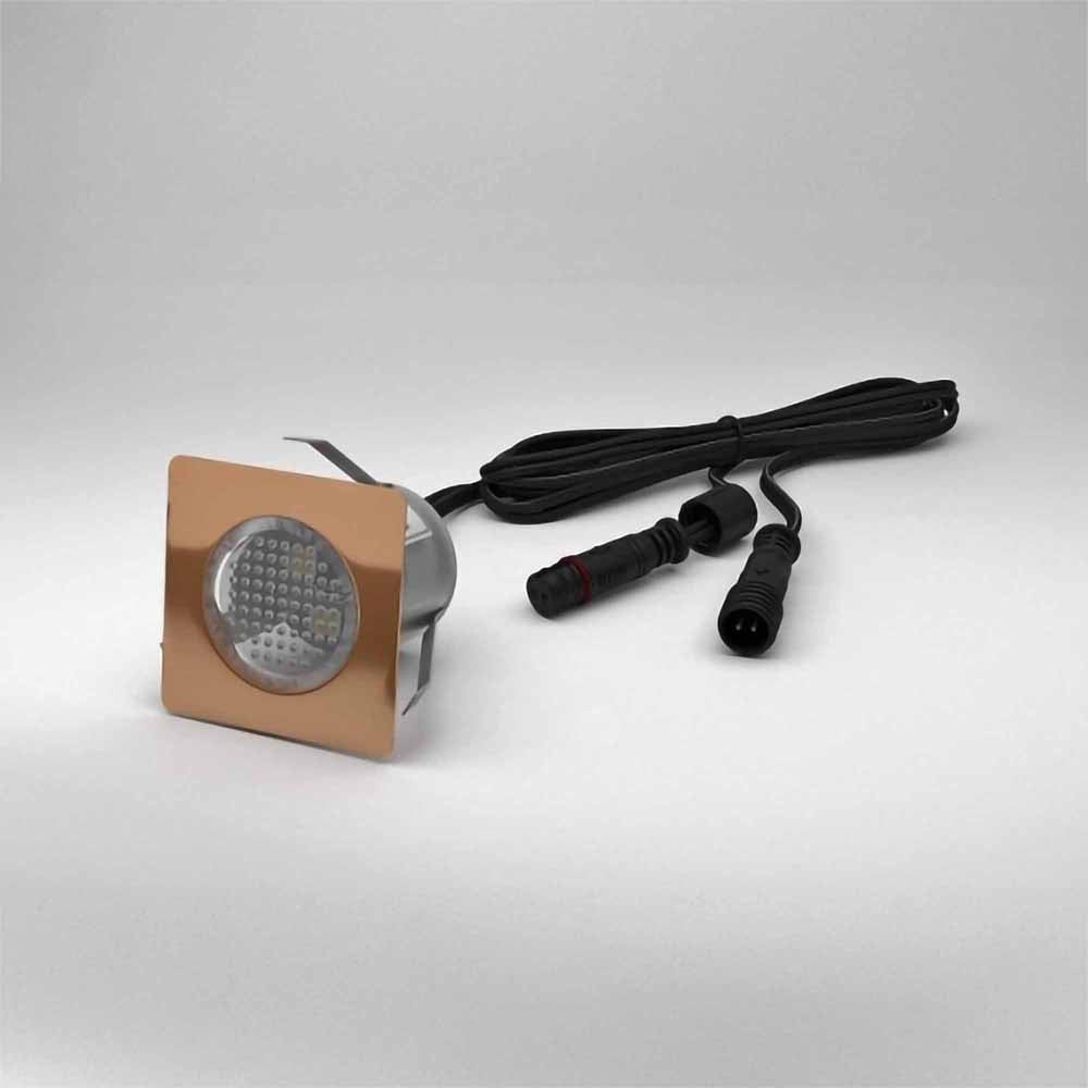 30mm Square Copper Lighting Kit - Blue