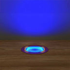 45mm Copper Decking Plinth Lights - Blue