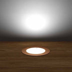 45mm Copper Decking Plinth Lights - White