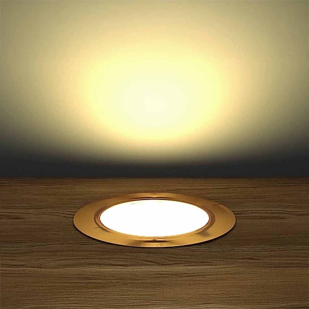 60mm Copper Decking Plinth Lights - Warm White