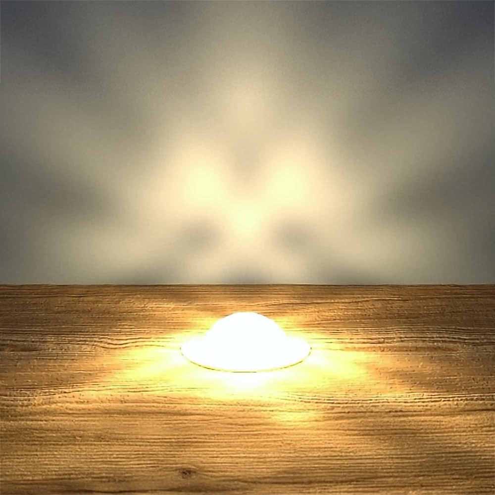 30mm Copper Crystal Dome Decking Plinth Lights - Warm White