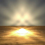 30mm Copper Crystal Dome Decking Plinth Lights - Warm White