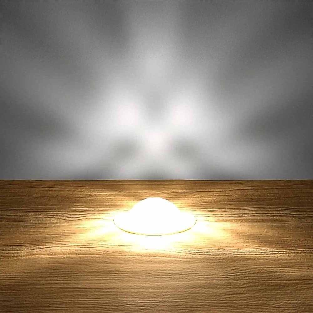 30mm Copper Crystal Dome Decking Plinth Lights - White