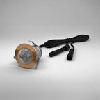 30mm Copper Crystal Dome Decking Plinth Lights - Warm White