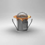 30mm Copper Crystal Dome Decking Plinth Lights - Warm White