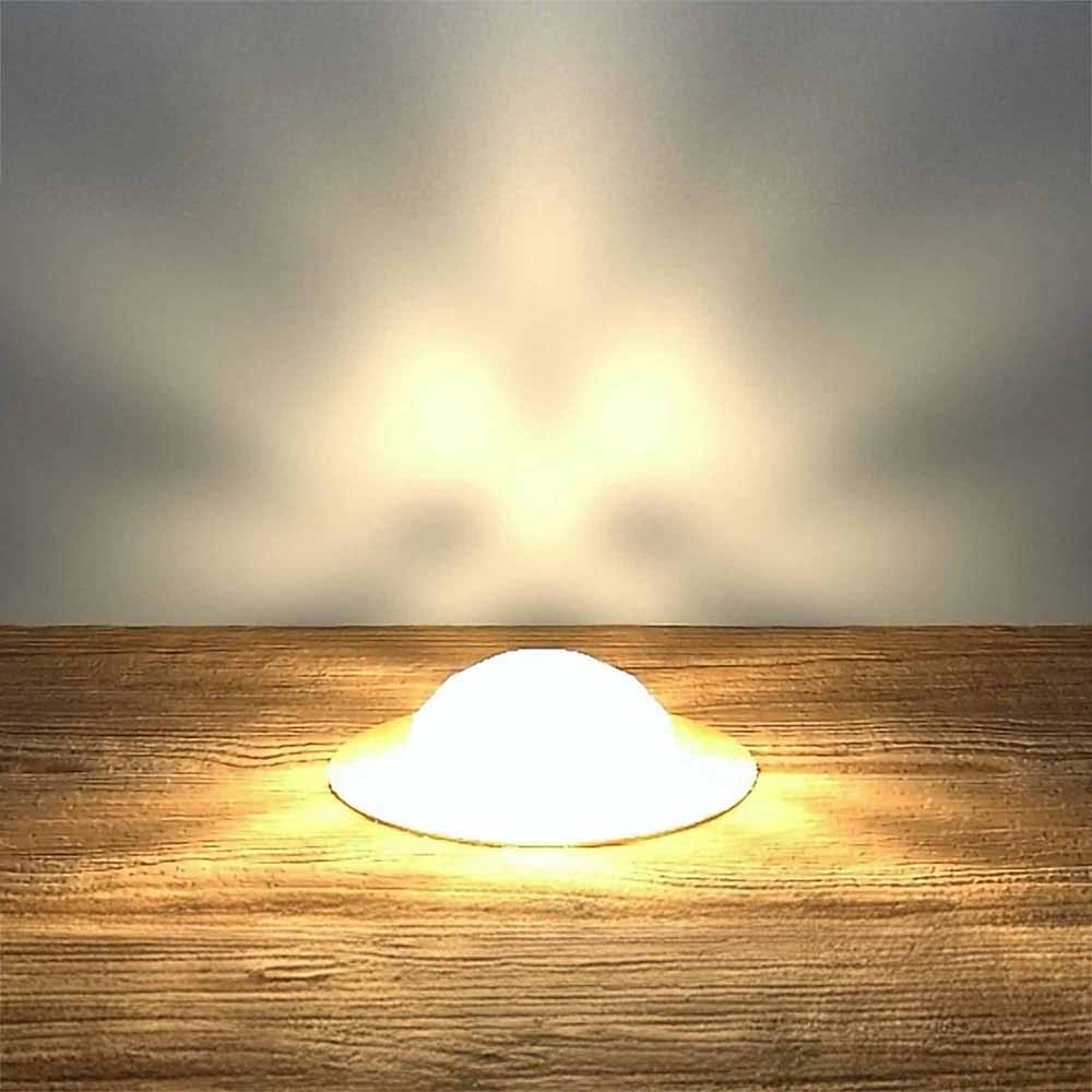 45mm Copper Crystal Dome Decking Plinth Lights - Warm White