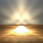 45mm Copper Crystal Dome Decking Plinth Lights - Warm White