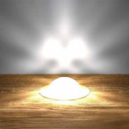 45mm Copper Crystal Dome Decking Plinth Lights - White