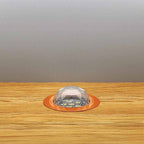 45mm Copper Crystal Dome Decking Plinth Lights - Warm White