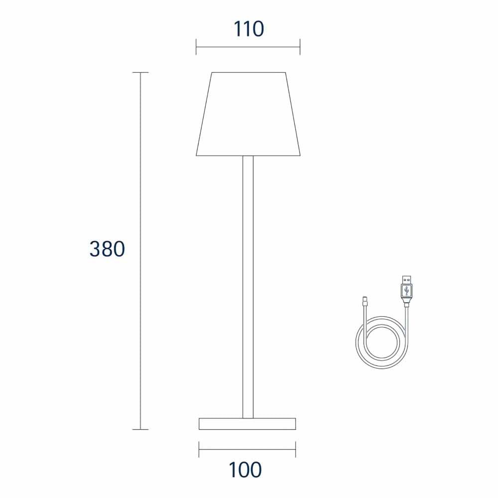 Rechargeable table lamp