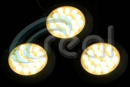 3 x 65mm Round LED – Warm White