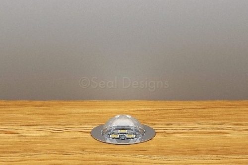 10 x 30mm Crystal Dome Kit – Warm White – Stainless Steel Bezel