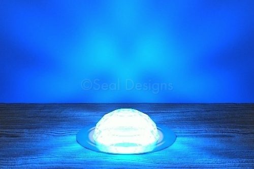 10 x 45mm Crystal Dome Kit – Blue – Stainless Steel Bezel