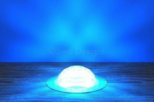 10 x 45mm Crystal Dome Kit – Blue – Copper Bezel